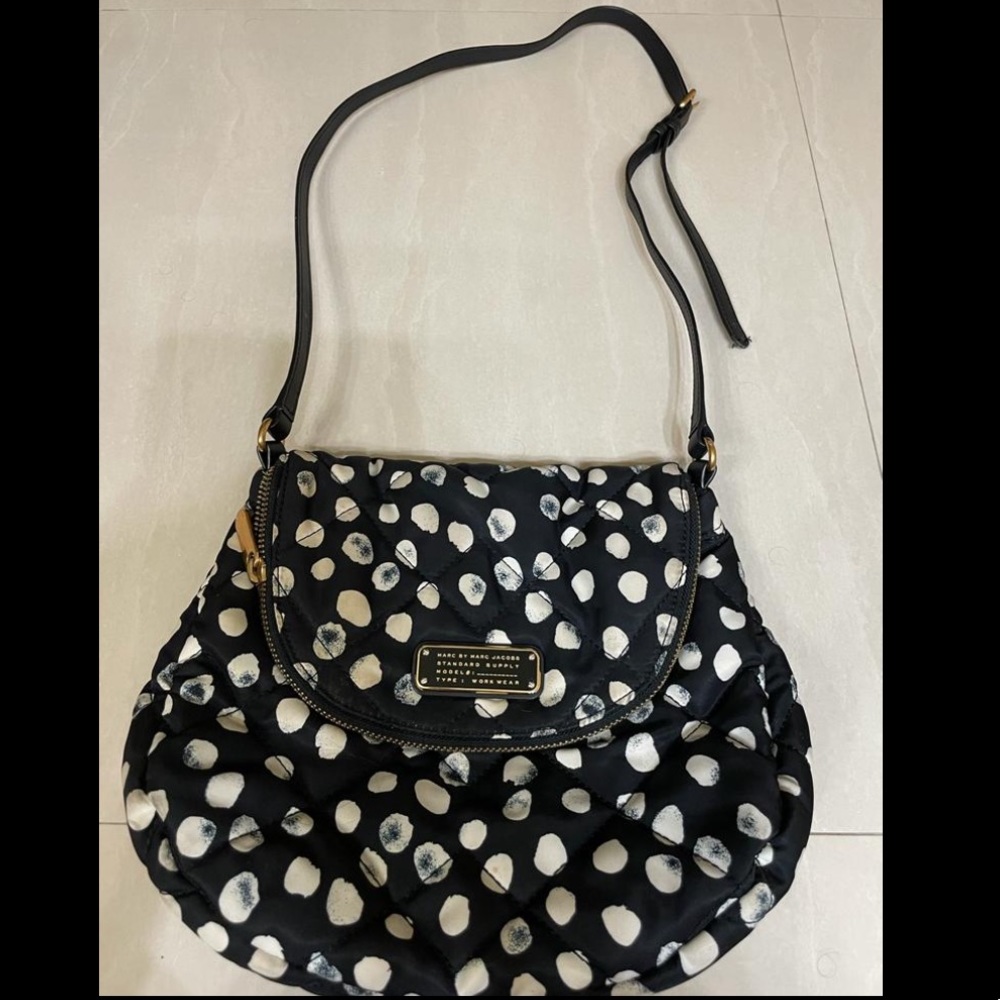 Marc by Marc Jacobs Black and White Polka Dot Crossbody